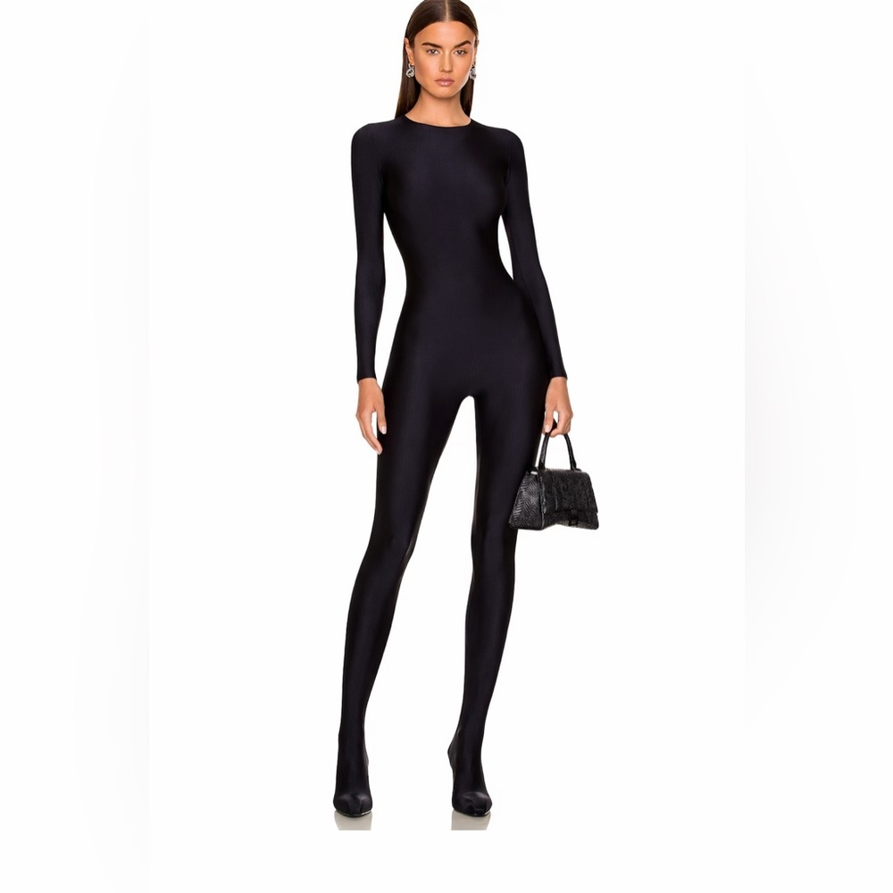 Balenciaga Black Anatomical Pantabodysuit May spandex (second-skin fit)